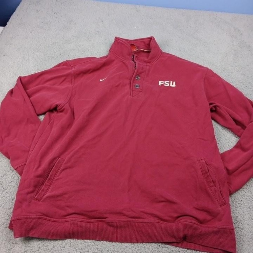 Florida State Seminoles Sweatshirt Mens 2XL Red NCAA Football Nike FSU Pullover